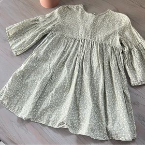 Rylee + Cru leaf bell sleeve dress